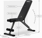 ZIPRO Adjustable Weight Bench Stride