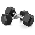 20kg Hex Dumbbells & Grips