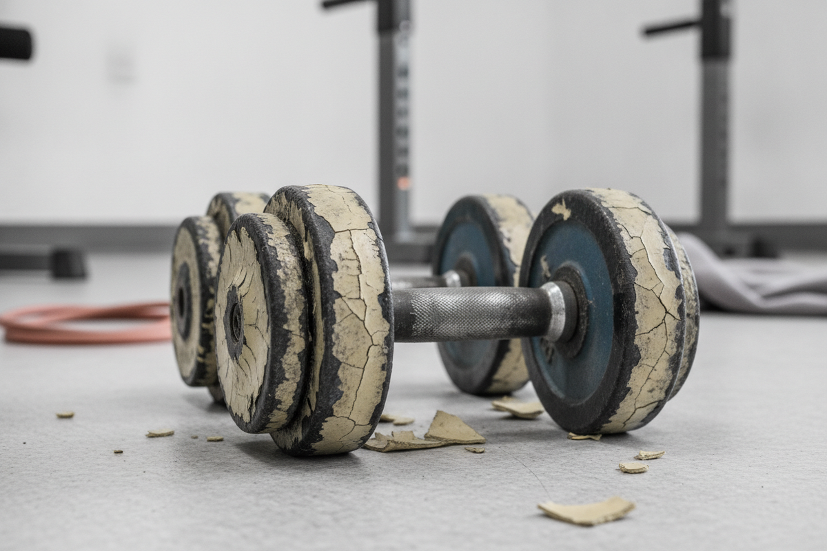 Peeling Plastic Weights